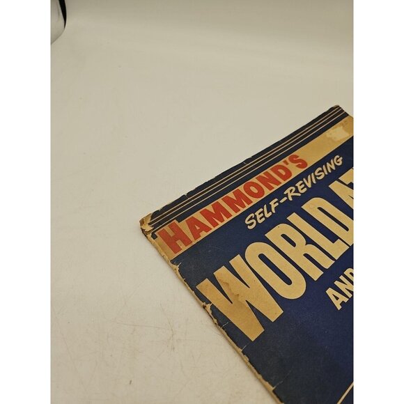 1942 HAMMOND'S Self Revising World Atlas And Gazetteer War Edition. - Picture 5 of 5